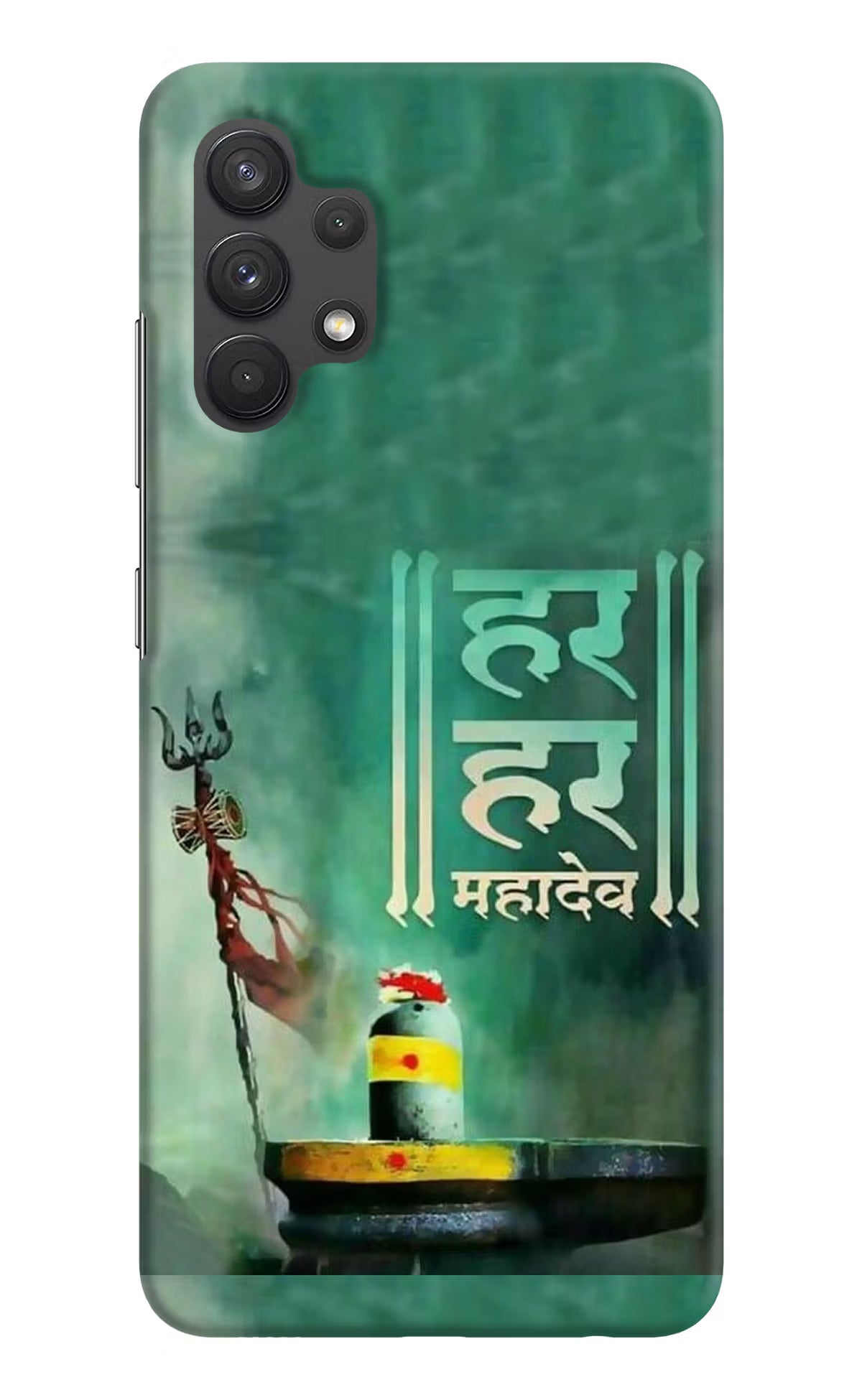 Har Har Mahadev Shivling Samsung A32 4G Hard Case Back Cover by Casekaro