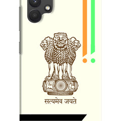 Satyamev Jayate Brown Logo Samsung A32 4G Hard Case Back Cover by Casekaro
