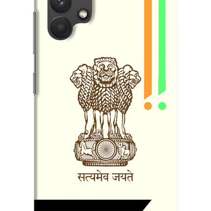 Satyamev Jayate Brown Logo Samsung A32 4G Hard Case Back Cover by Casekaro