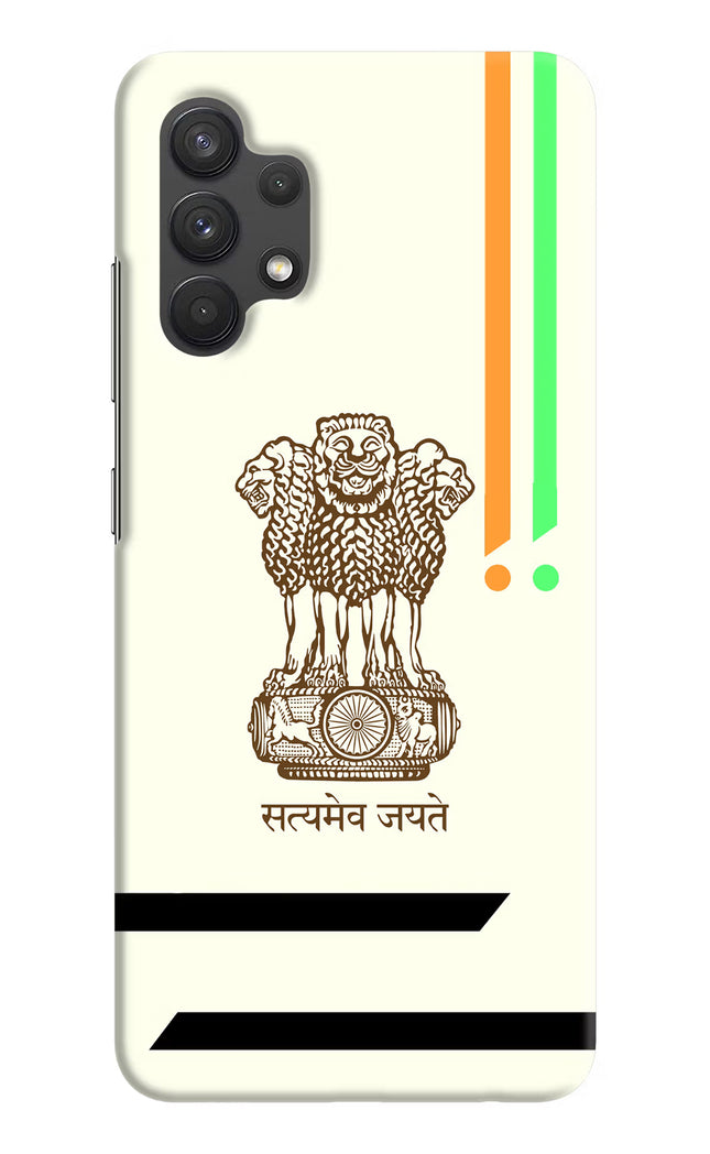 Satyamev Jayate Brown Logo Samsung A32 4G Hard Case Back Cover by Casekaro