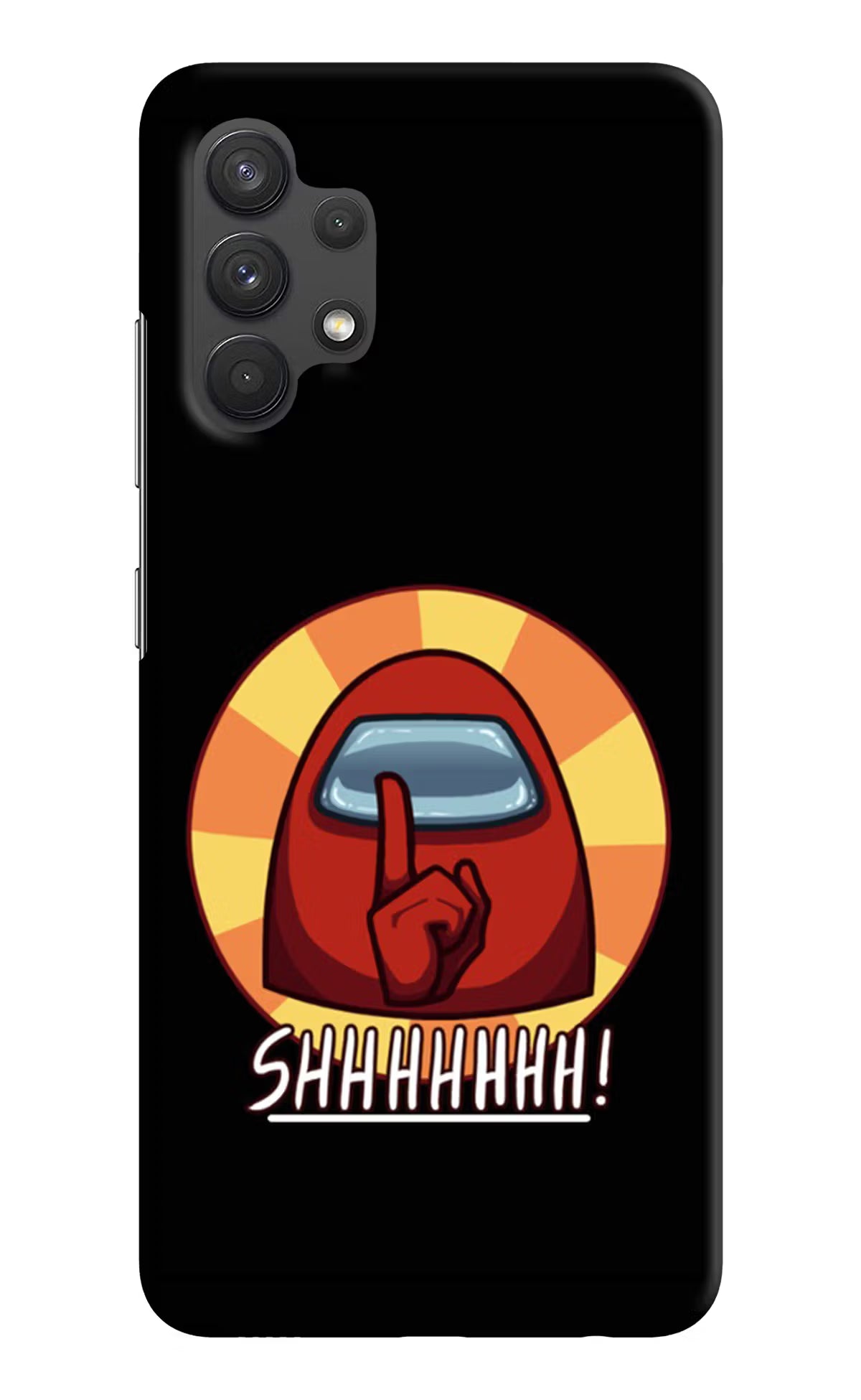 Among Us Shhh! Samsung A32 4G Hard Case Back Cover by Casekaro