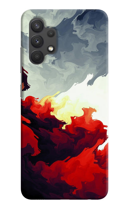 Fire Cloud Samsung A32 4G Hard Case Back Cover by Casekaro