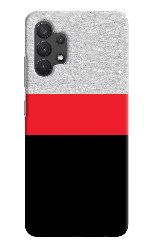 Tri Color Pattern Samsung A32 4G Hard Case Back Cover by Casekaro