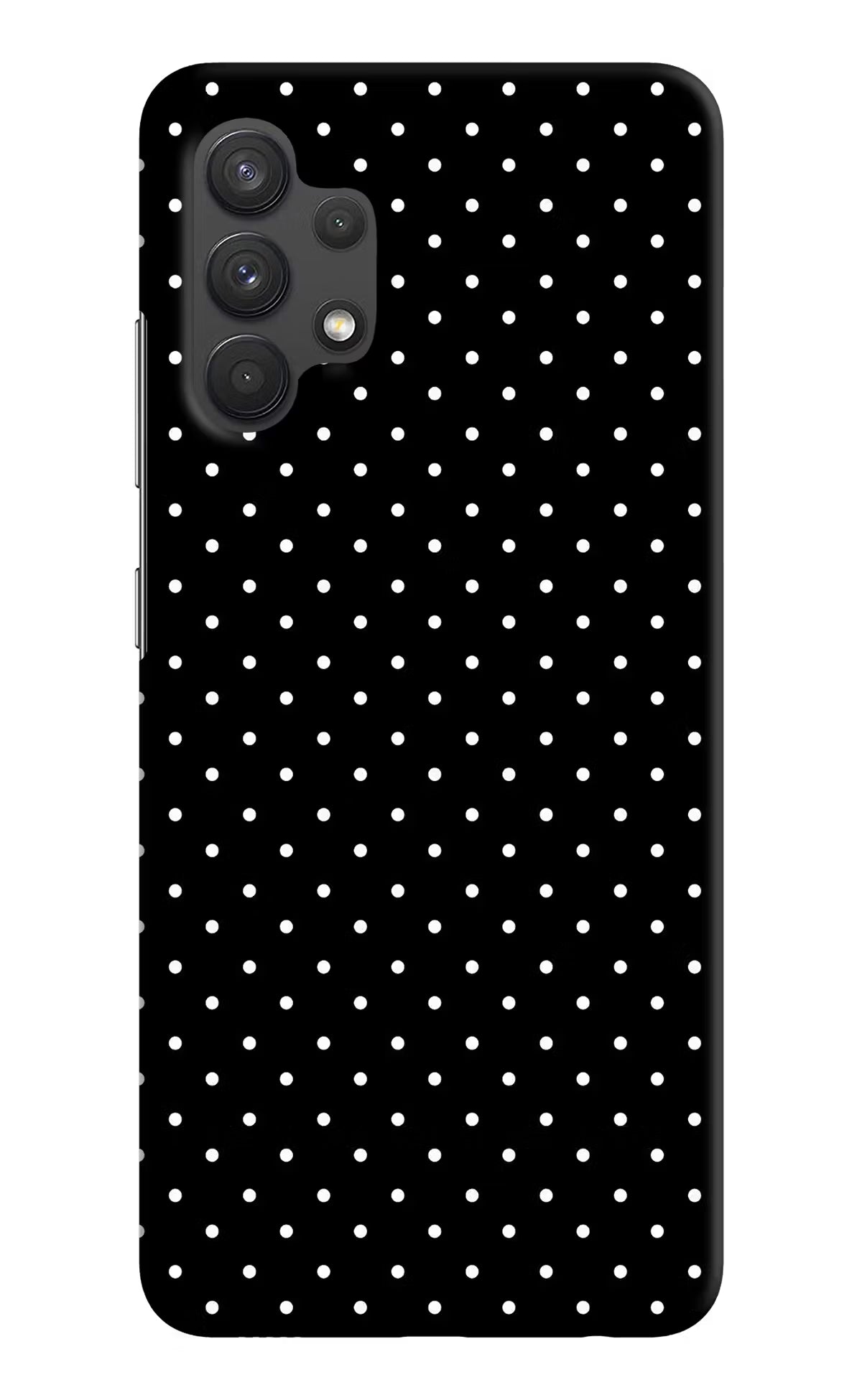 White Dots Samsung A32 4G Hard Case Back Cover by Casekaro