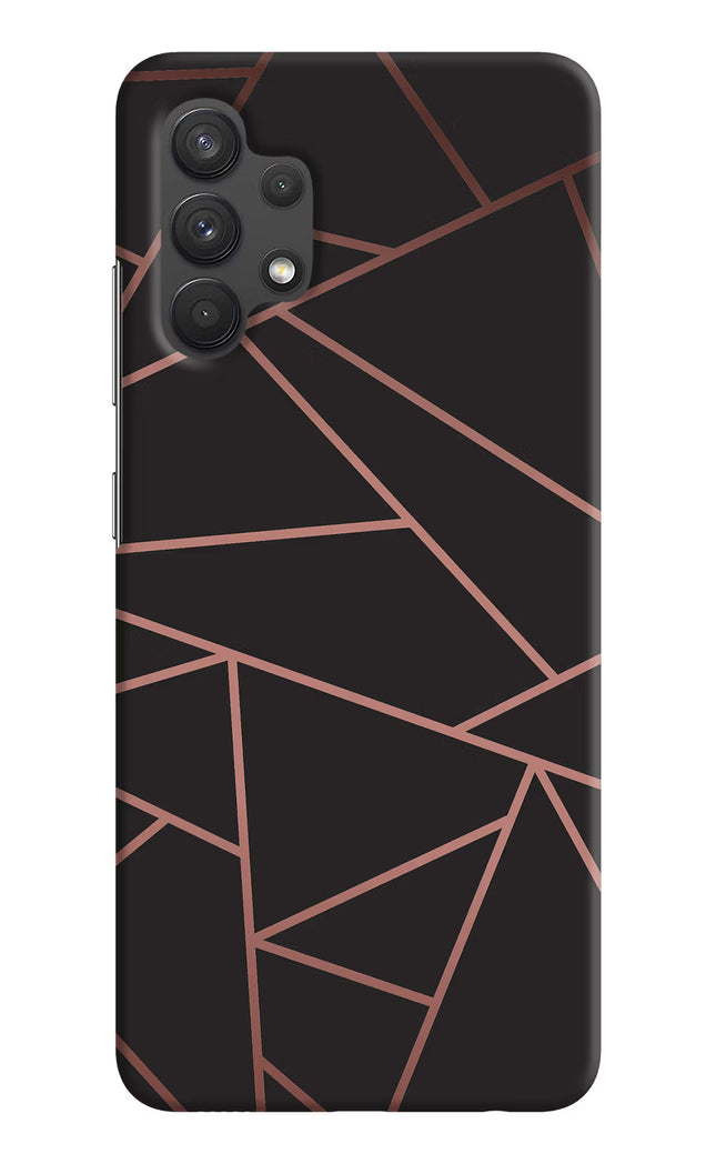 Geometric Pattern Samsung A32 4G Hard Case Back Cover by Casekaro