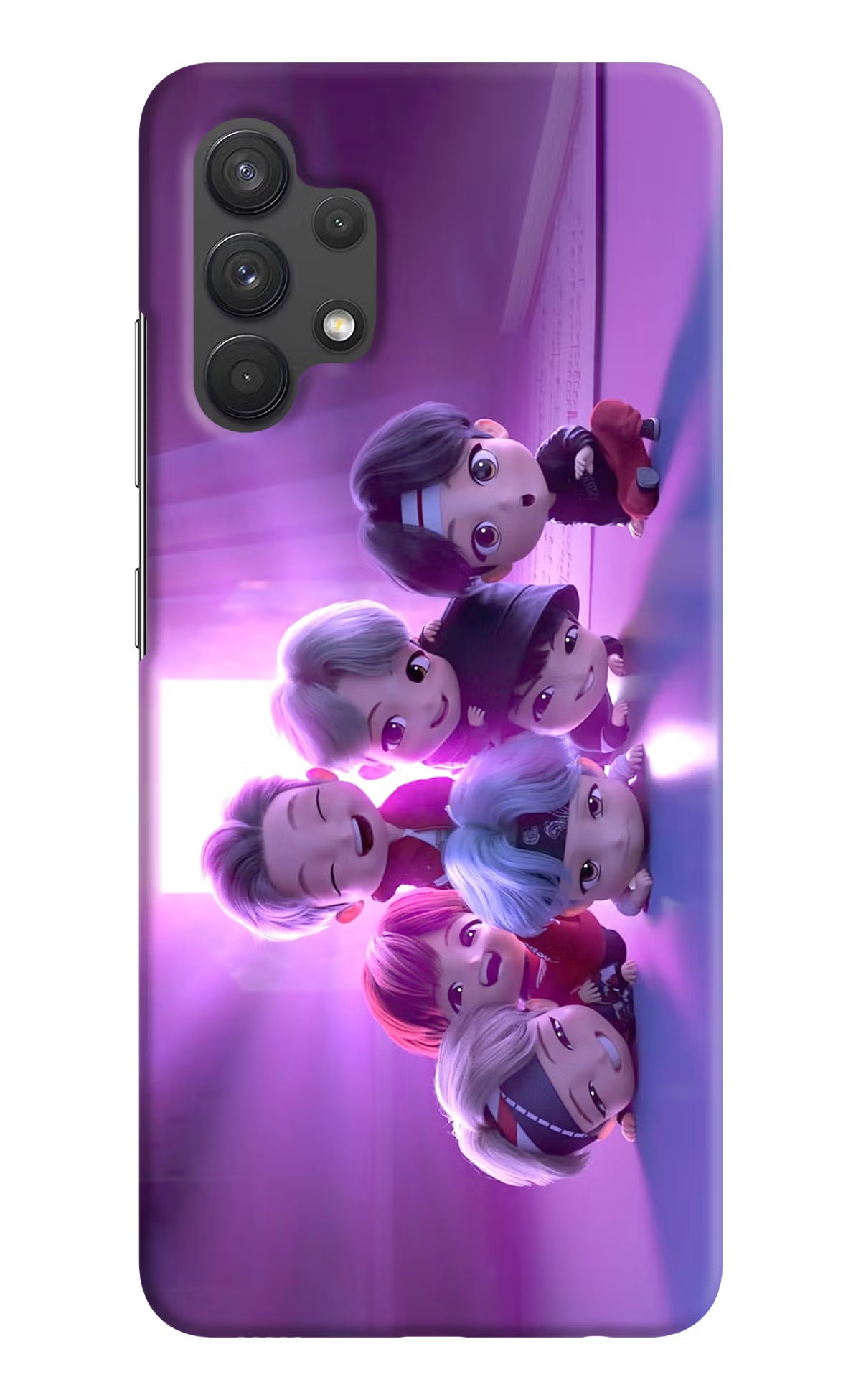 BTS Chibi Samsung A32 4G Hard Case Back Cover by Casekaro