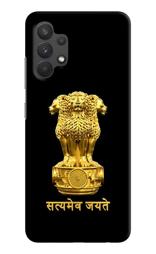 Satyamev Jayate Golden Samsung A32 4G Hard Case Back Cover by Casekaro