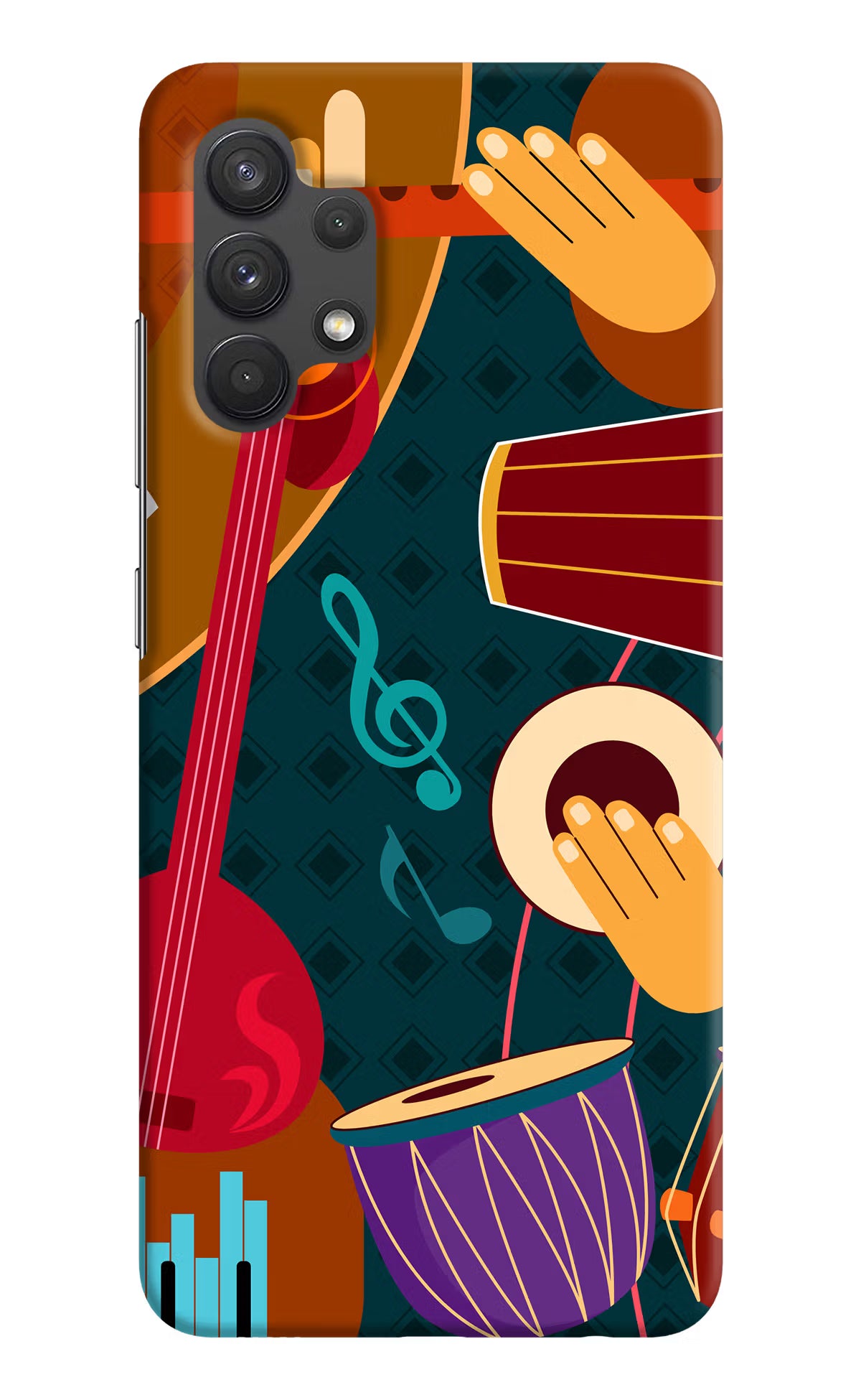 Music Instrument Samsung A32 4G Hard Case Back Cover by Casekaro
