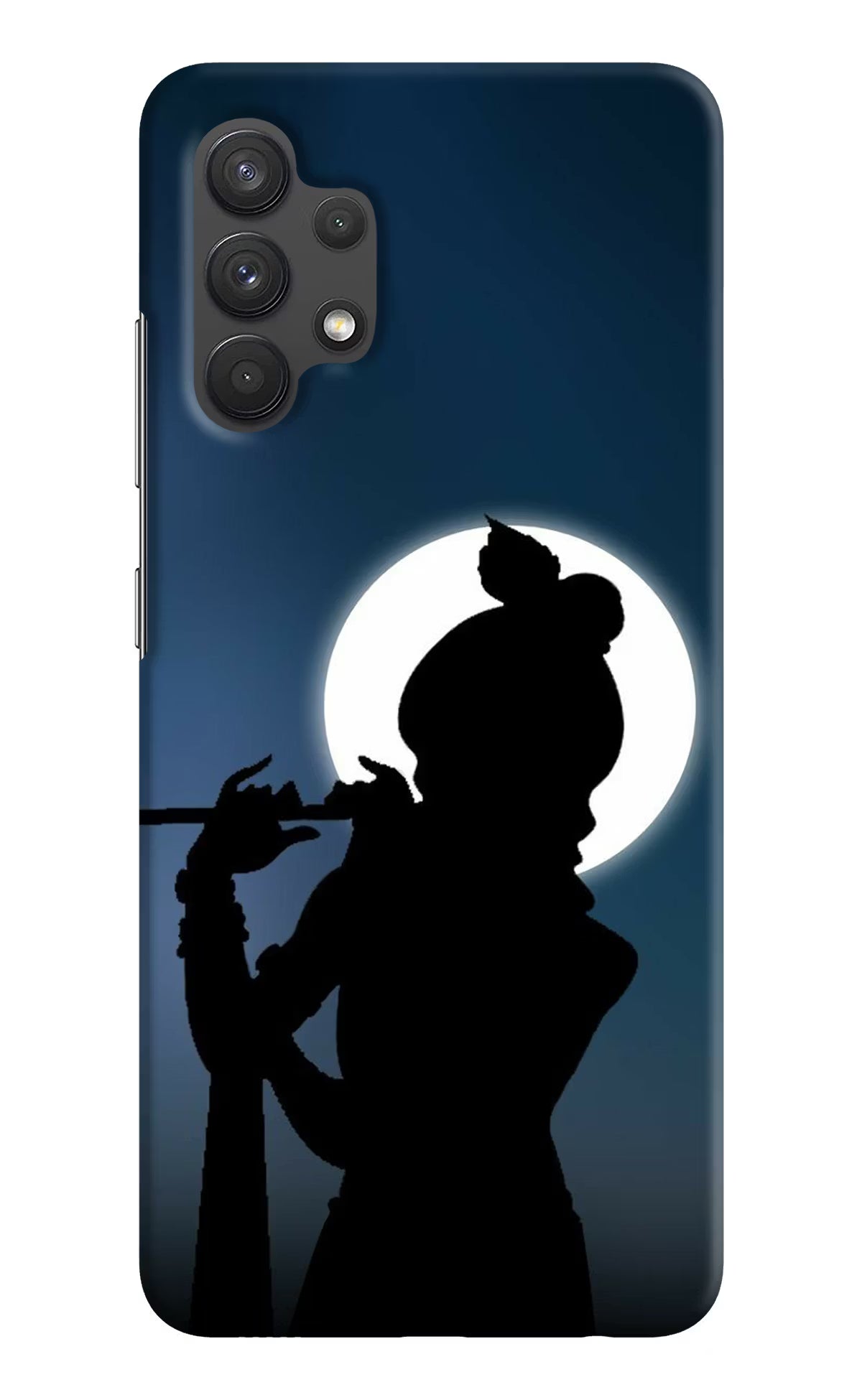 Shri Krishna Silhouette Samsung A32 4G Hard Case Back Cover by Casekaro
