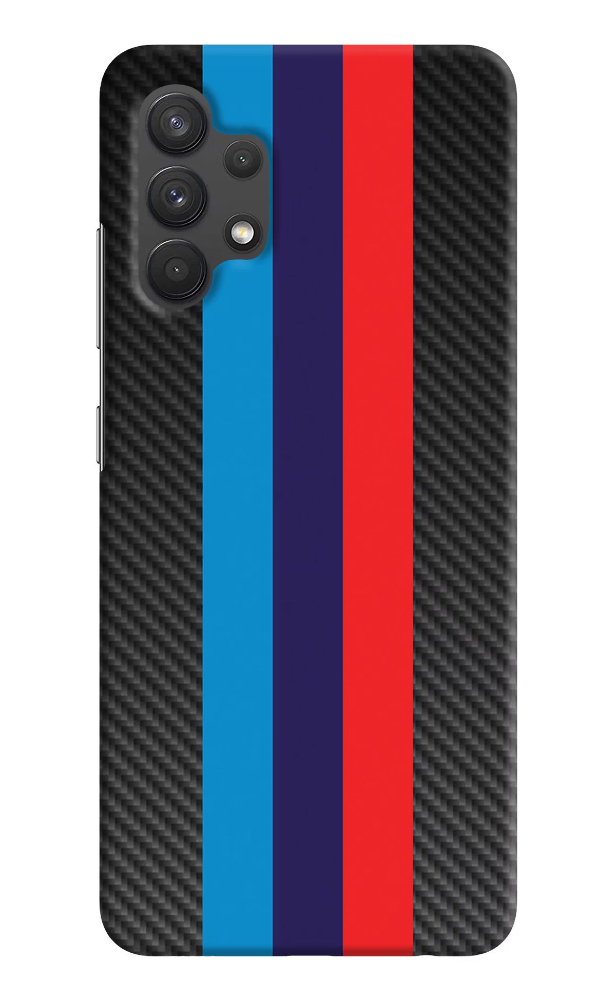 BMW Stripes Pattern Samsung A32 4G Hard Case Back Cover by Casekaro