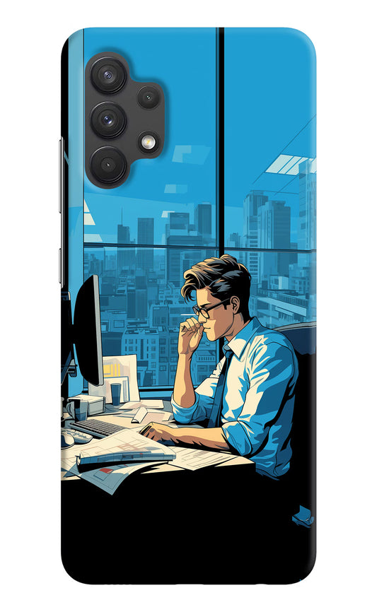 Focused Hustler (AI Generated) Samsung A32 4G Hard Case Back Cover by Casekaro