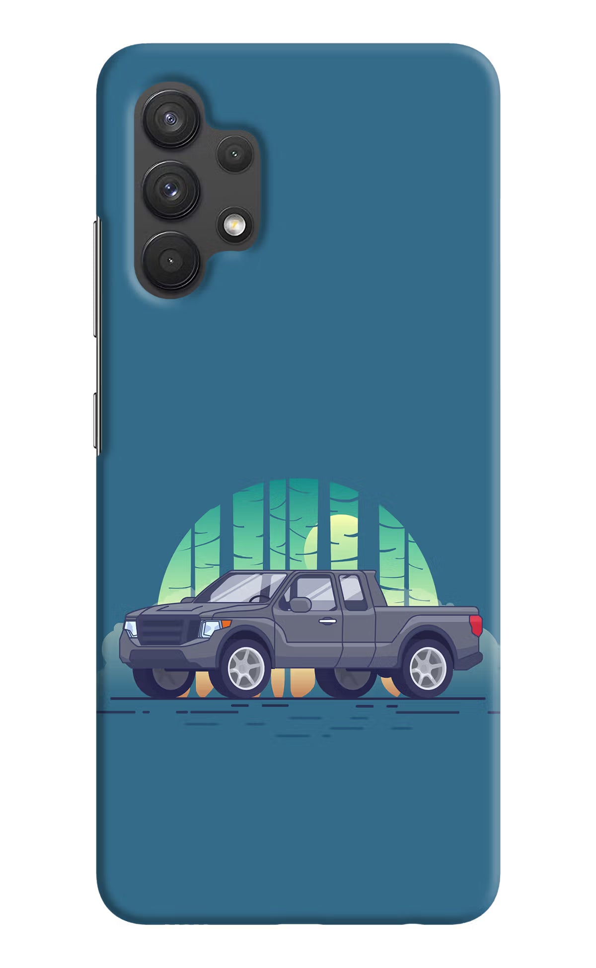 Retro Garage Vibe Samsung A32 4G Hard Case Back Cover by Casekaro