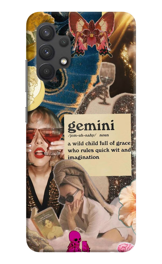 Gemini Zodiac Samsung A32 4G Hard Case Back Cover by Casekaro