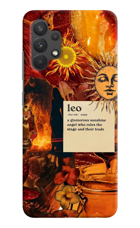 Leo Zodiac Samsung A32 4G Hard Case Back Cover by Casekaro