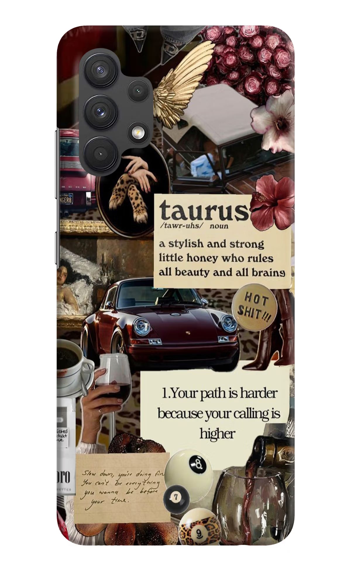 Taurus Zodiac Samsung A32 4G Hard Case Back Cover by Casekaro