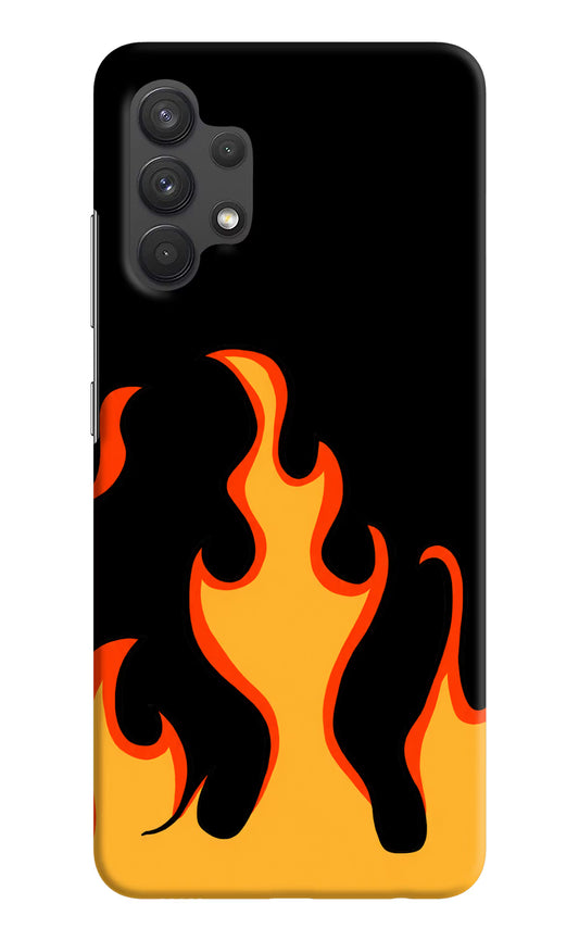 Fired Up – Black Samsung A32 4G Hard Case Back Cover by Casekaro