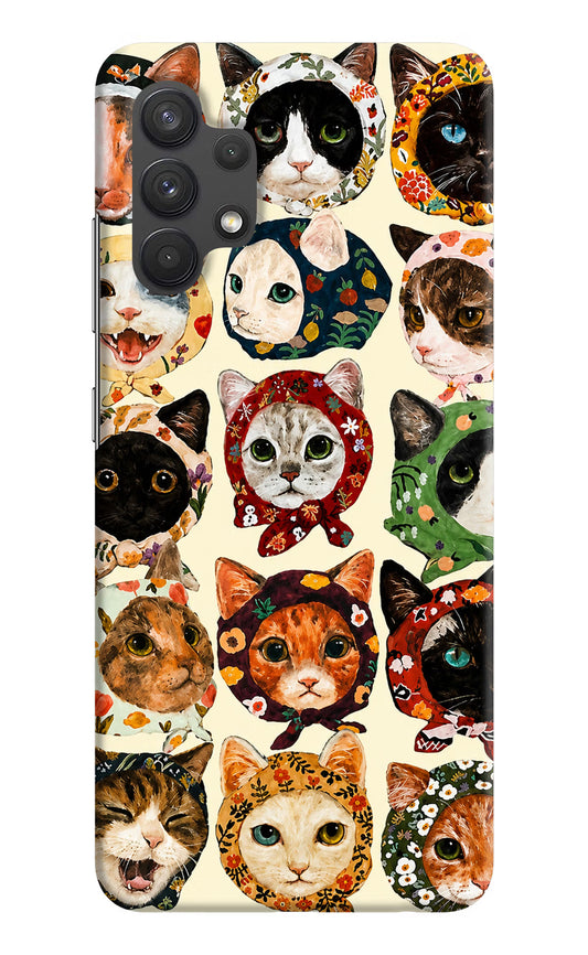 Cool Cat Samsung A32 4G Hard Case Back Cover by Casekaro