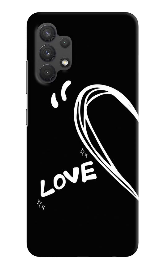 Love Line Samsung A32 4G Hard Case Back Cover by Casekaro
