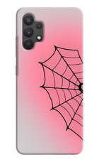 Pink Web Samsung A32 4G Hard Case Back Cover by Casekaro