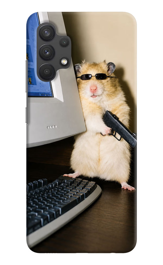 Hacker Hamster Samsung A32 4G Hard Case Back Cover by Casekaro