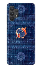 Koi Blue Samsung A32 4G Back Cover
