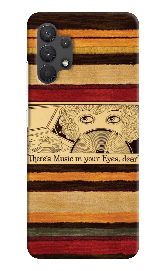 Vinyl Stripes Samsung A32 4G Hard Case Back Cover by Casekaro