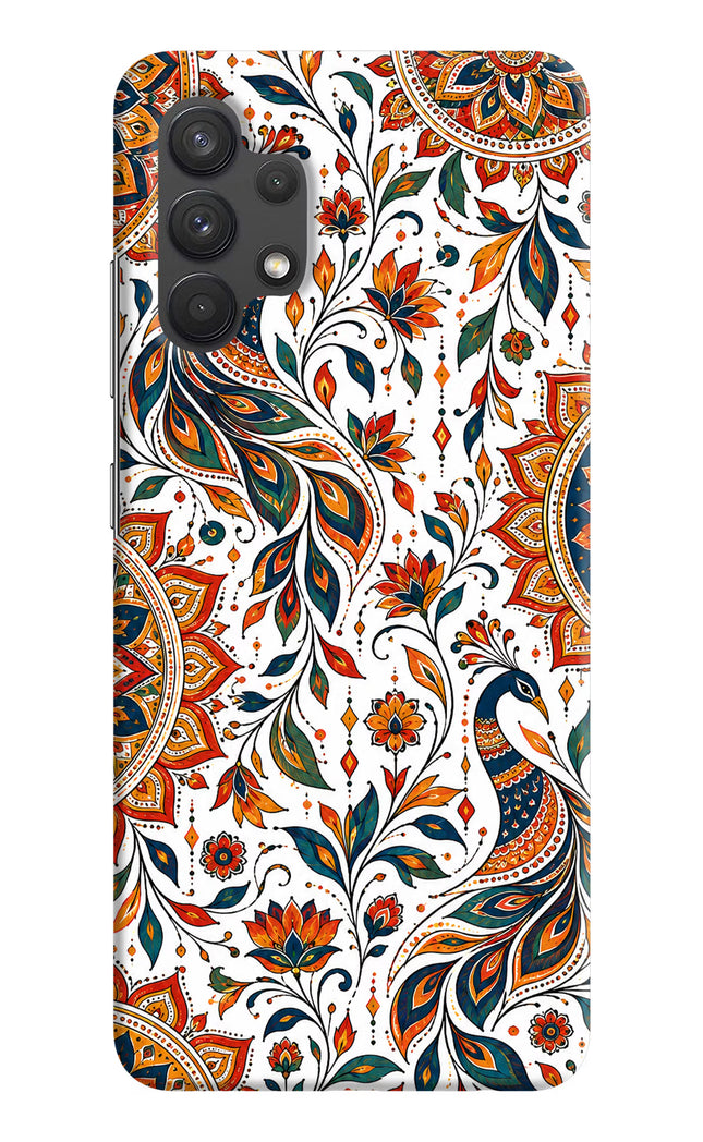 White Mayura Samsung A32 4G Hard Case Back Cover by Casekaro