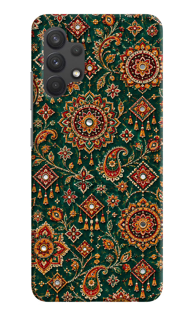 Green Pataka Samsung A32 4G Hard Case Back Cover by Casekaro