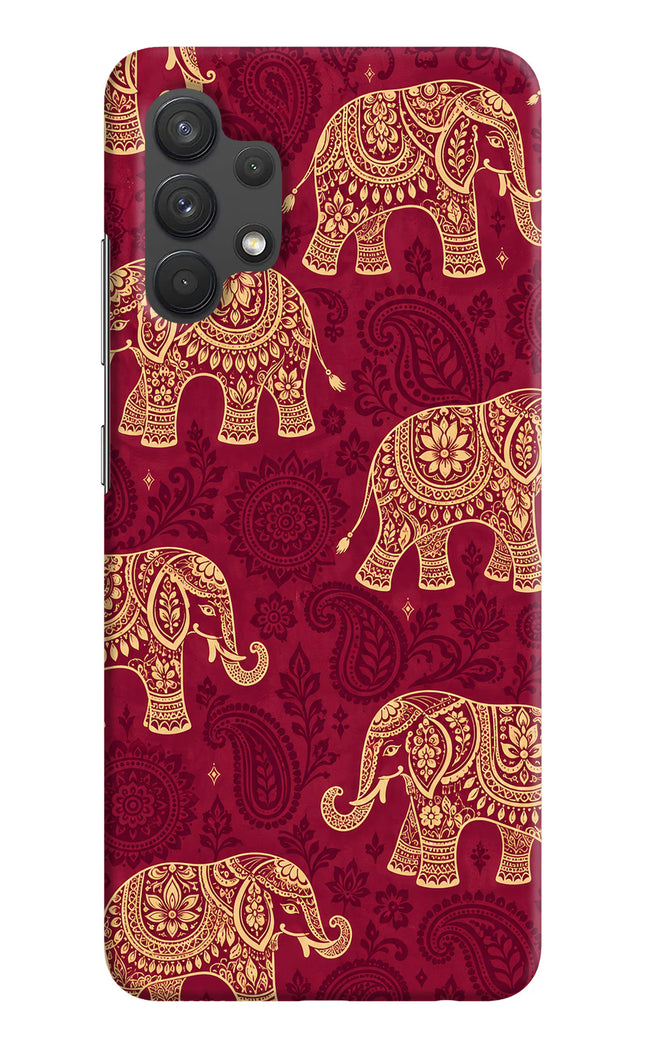 Maroon Elephant Samsung A32 4G Hard Case Back Cover by Casekaro