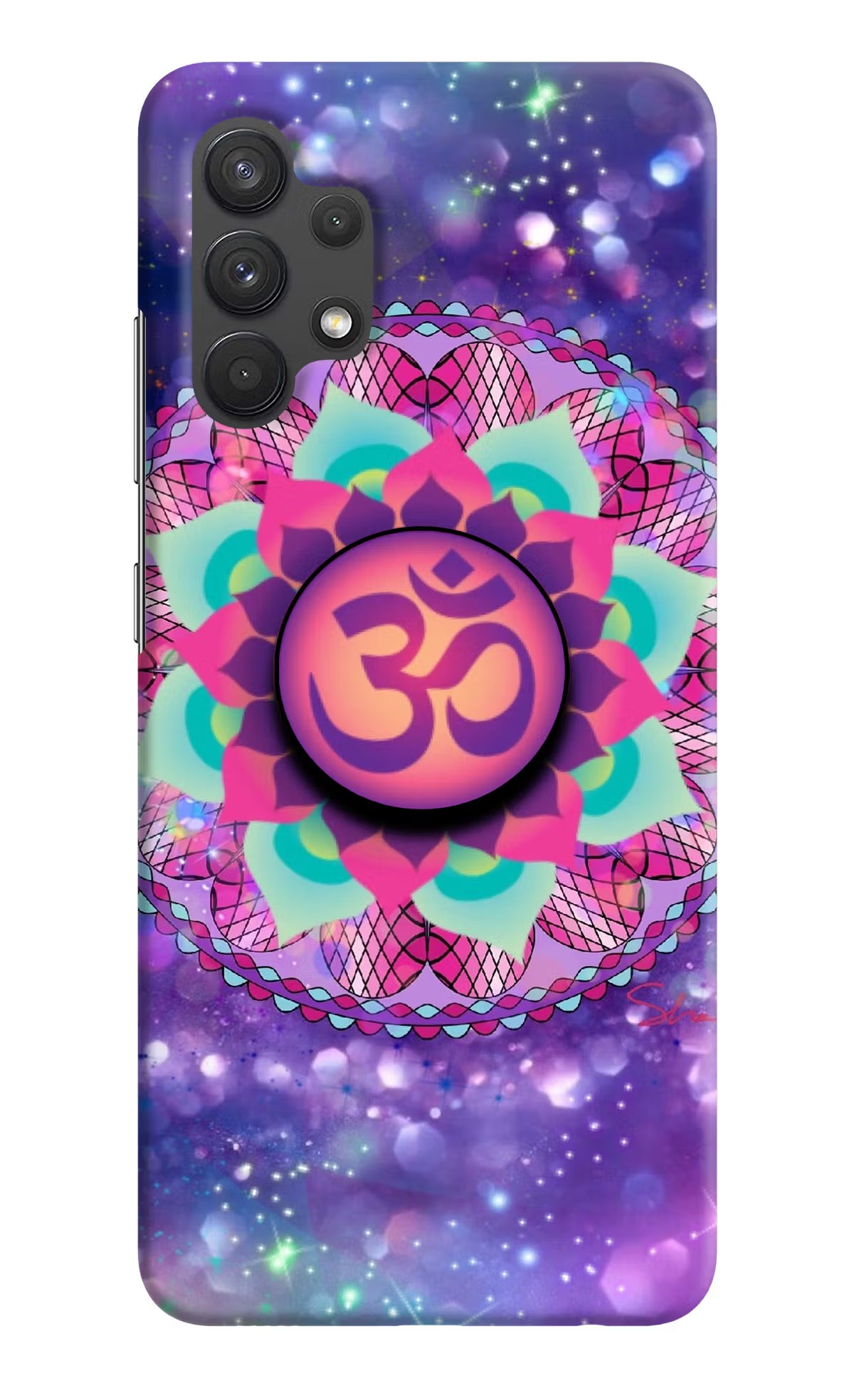 Om Purple Samsung A32 4G Pop Case by Casekaro