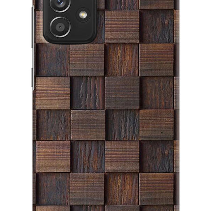 Wooden Cube Design Samsung A52/A52s 5G Hard Case Back Cover by Casekaro