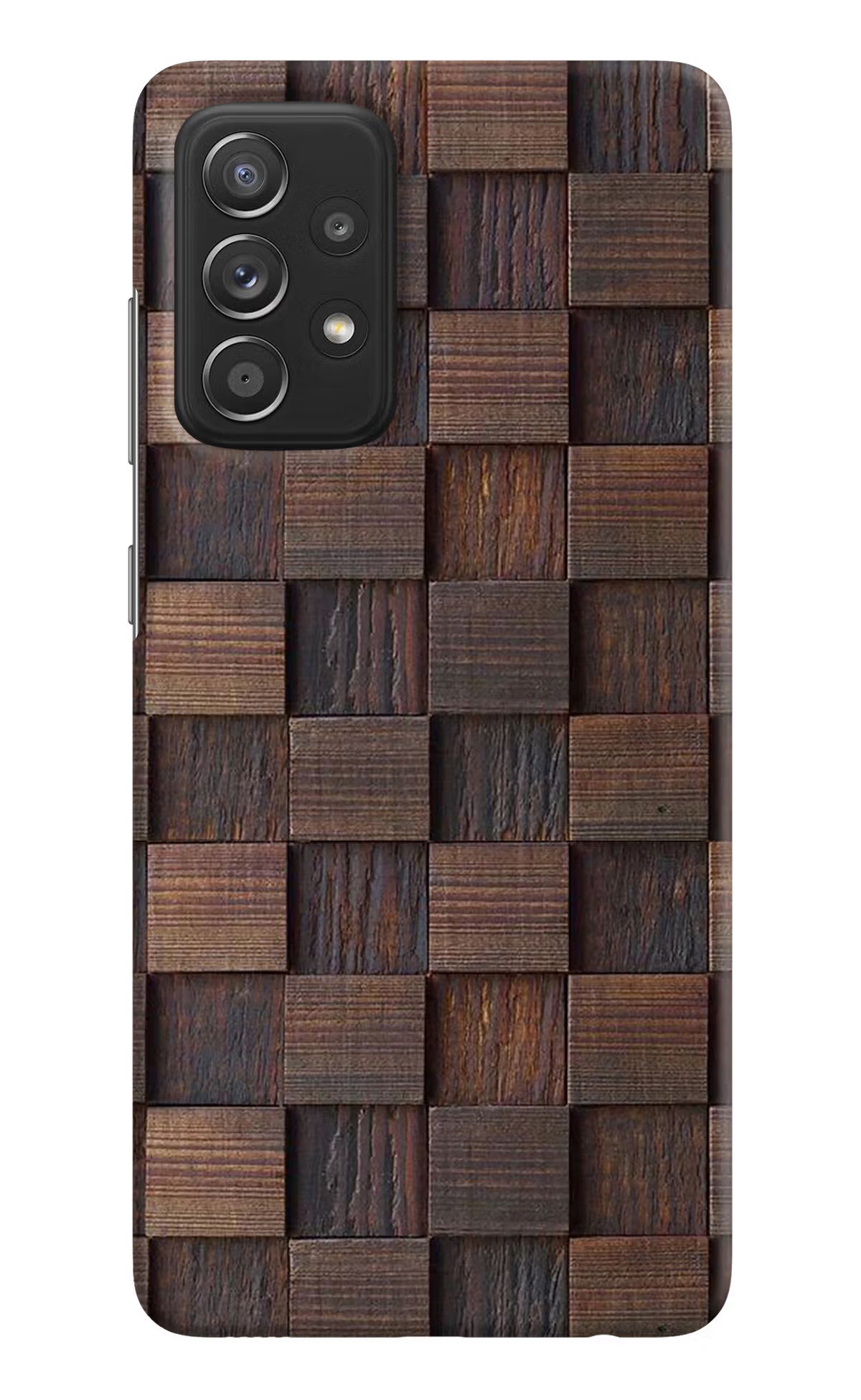 Wooden Cube Design Samsung A52/A52s 5G Hard Case Back Cover by Casekaro
