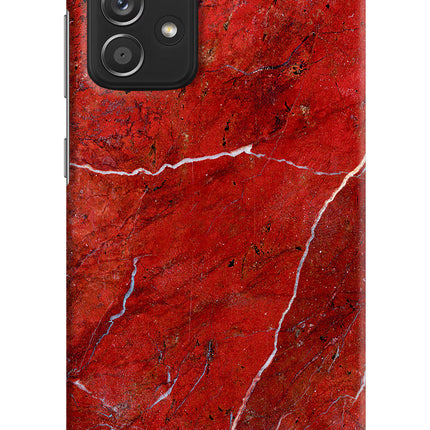Red Marble Design Samsung A52/A52s 5G Hard Case Back Cover by Casekaro