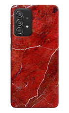 Red Marble Design Samsung A52/A52s 5G Hard Case Back Cover by Casekaro