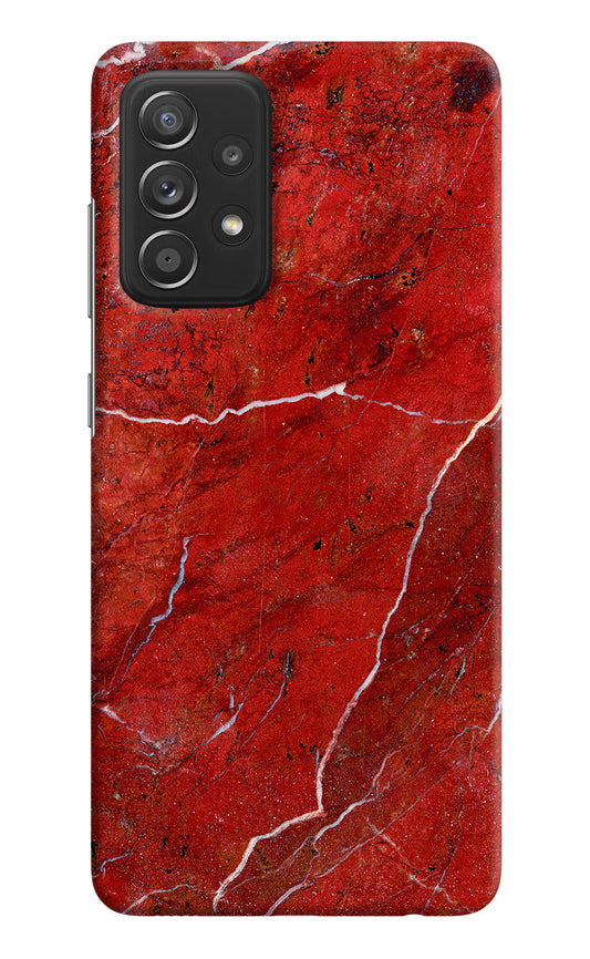 Red Marble Design Samsung A52/A52s 5G Hard Case Back Cover by Casekaro