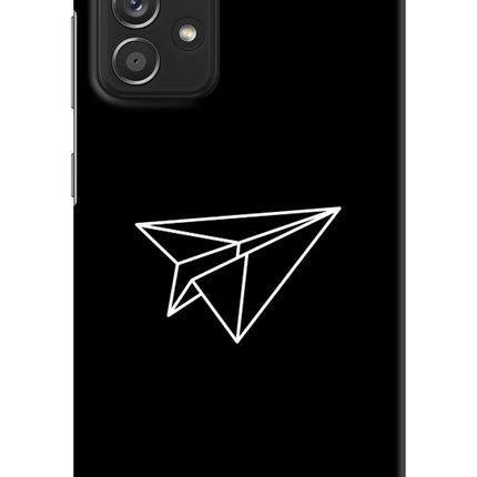 Paper Plane White Samsung A52/A52s 5G Hard Case Back Cover by Casekaro
