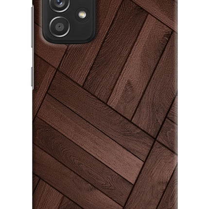 Wooden Texture Design Samsung A52/A52s 5G Hard Case Back Cover by Casekaro
