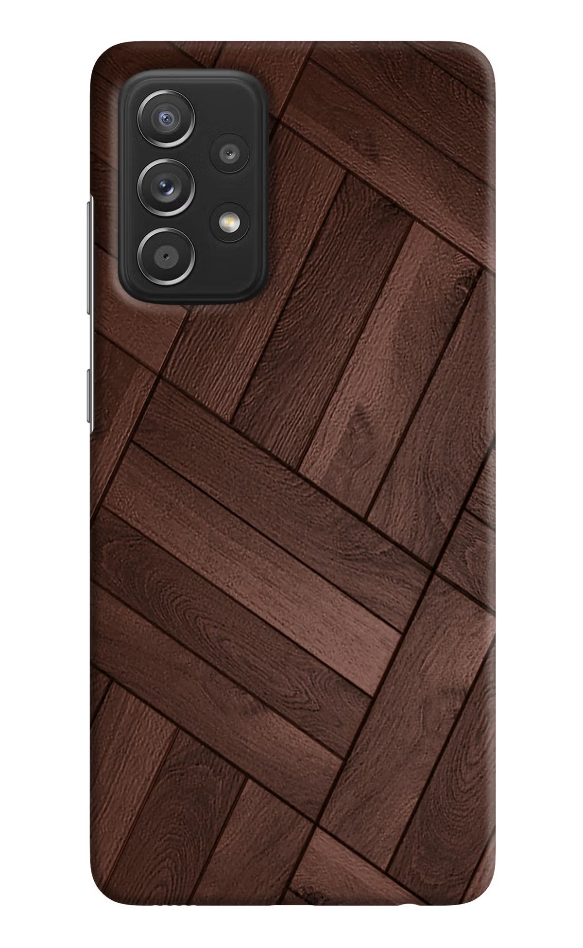 Wooden Texture Design Samsung A52/A52s 5G Hard Case Back Cover by Casekaro