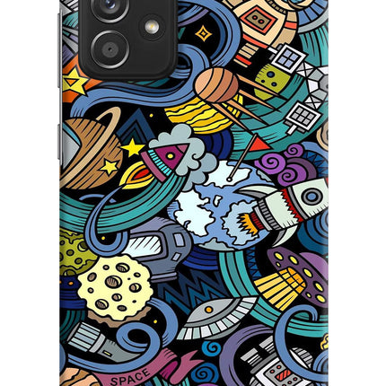 Space Abstract Samsung A52/A52s 5G Hard Case Back Cover by Casekaro