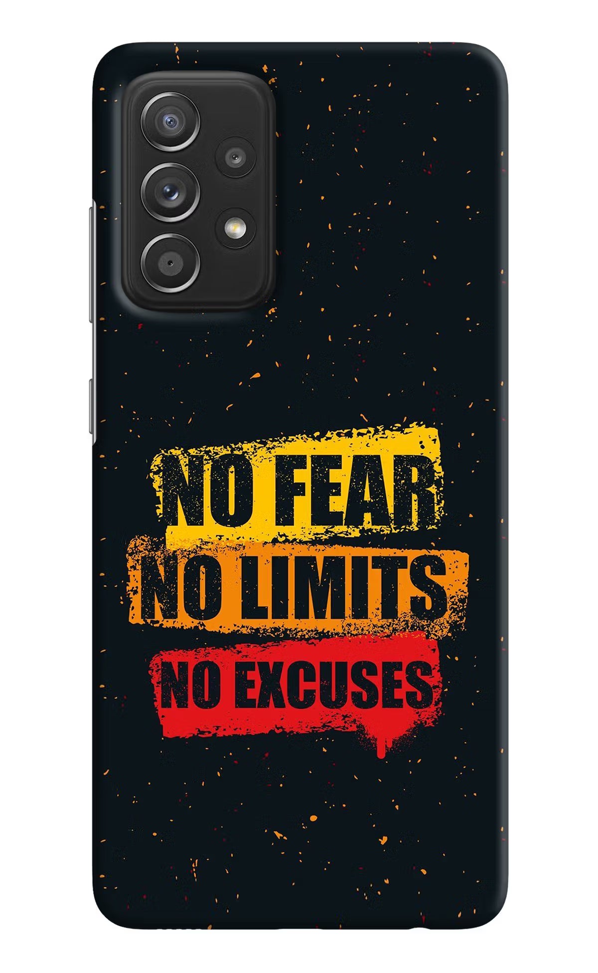 No Fear No Limits No Excuse Samsung A52/A52s 5G Hard Case Back Cover by Casekaro