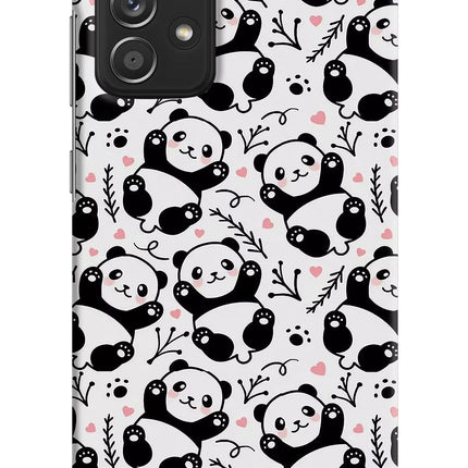 Cute Panda Samsung A52/A52s 5G Hard Case Back Cover by Casekaro