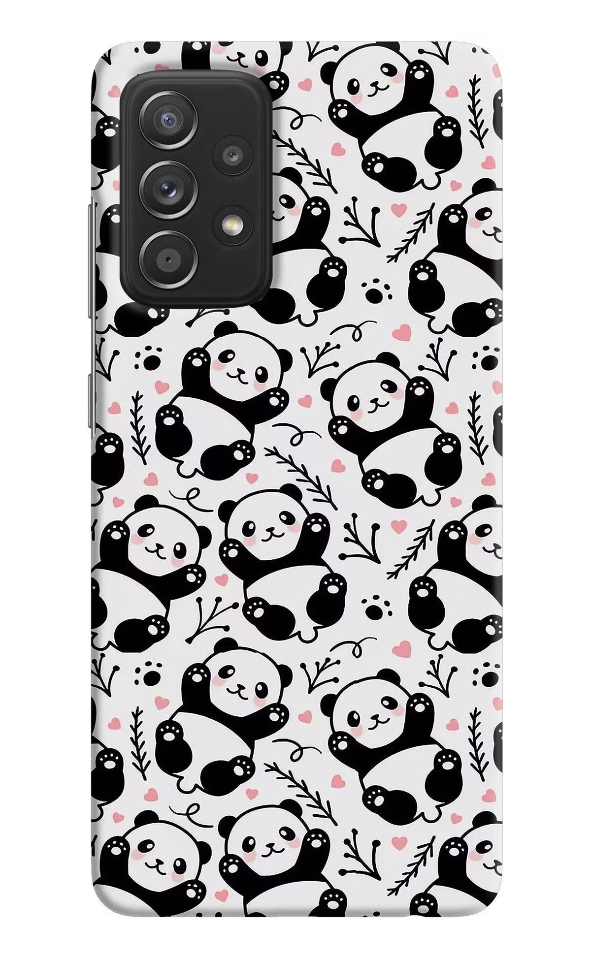 Cute Panda Samsung A52/A52s 5G Hard Case Back Cover by Casekaro