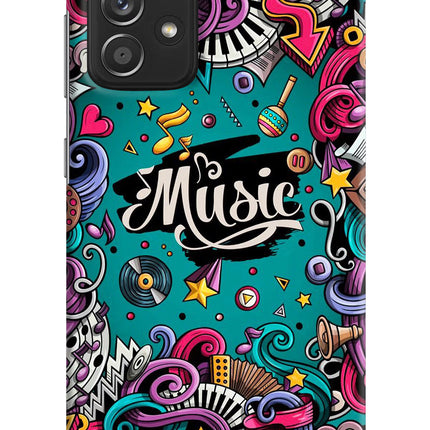 Music Graffiti Samsung A52/A52s 5G Hard Case Back Cover by Casekaro