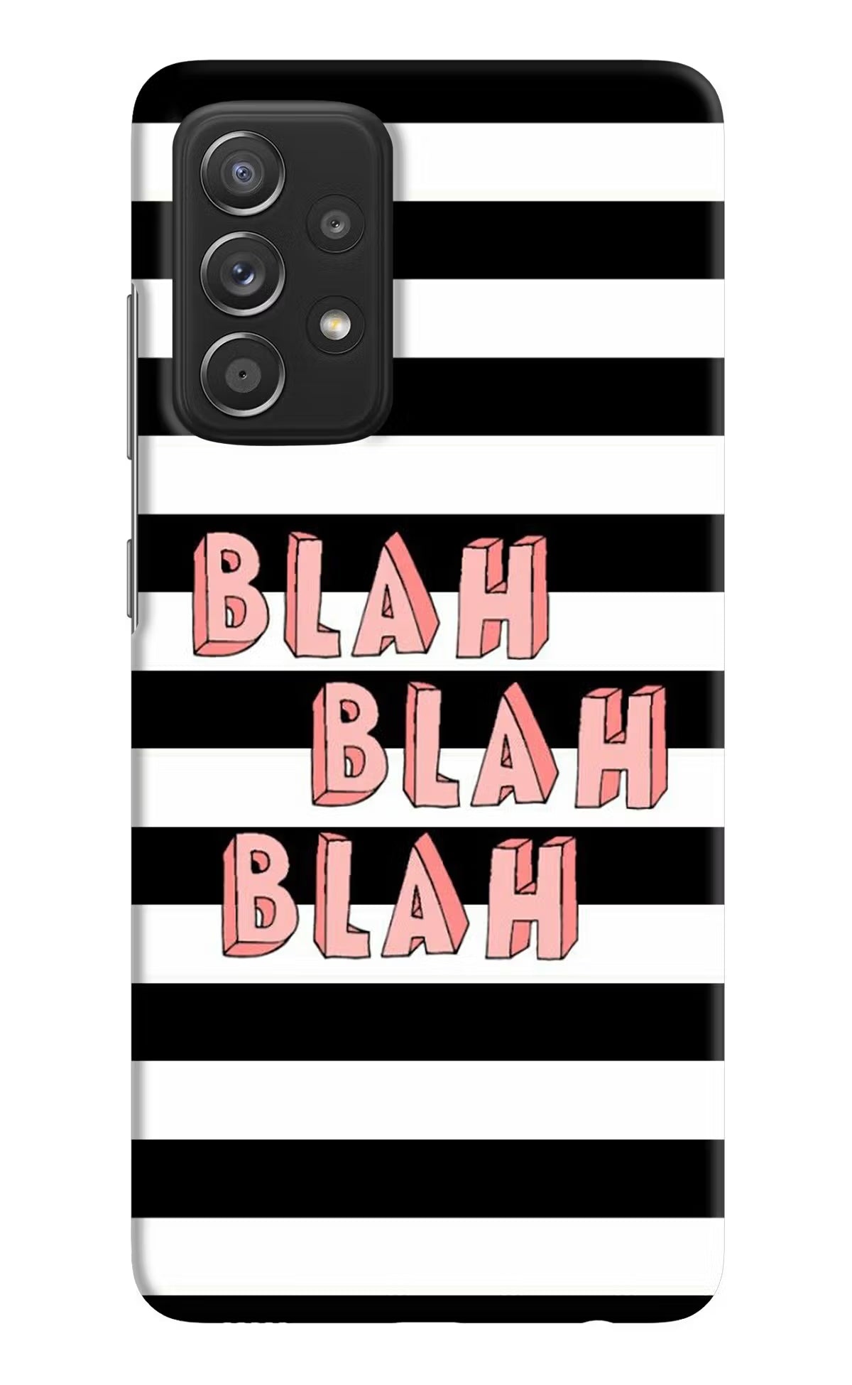 Blah Blah Blah Samsung A52/A52s 5G Hard Case Back Cover by Casekaro