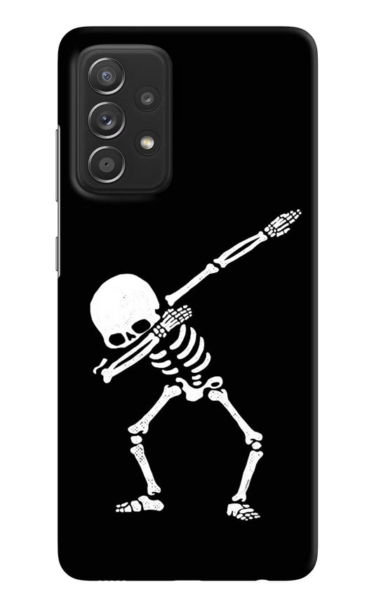 Dabbing Skeleton Art Samsung A52/A52s 5G Hard Case Back Cover by Casekaro