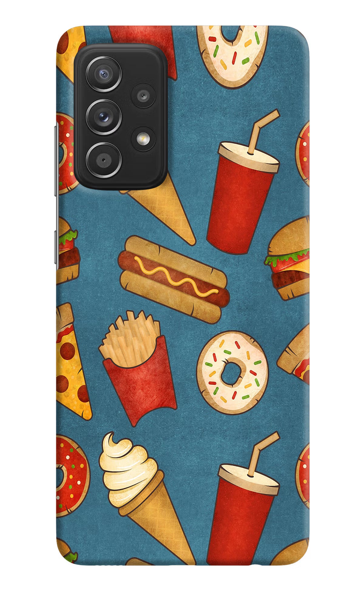 Foodie Samsung A52/A52s 5G Hard Case Back Cover by Casekaro