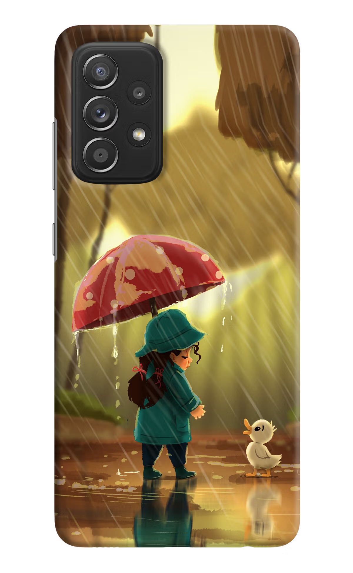 Rainy Day Samsung A52/A52s 5G Hard Case Back Cover by Casekaro
