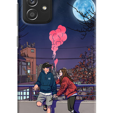 Chilling Couple Samsung A52/A52s 5G Hard Case Back Cover by Casekaro