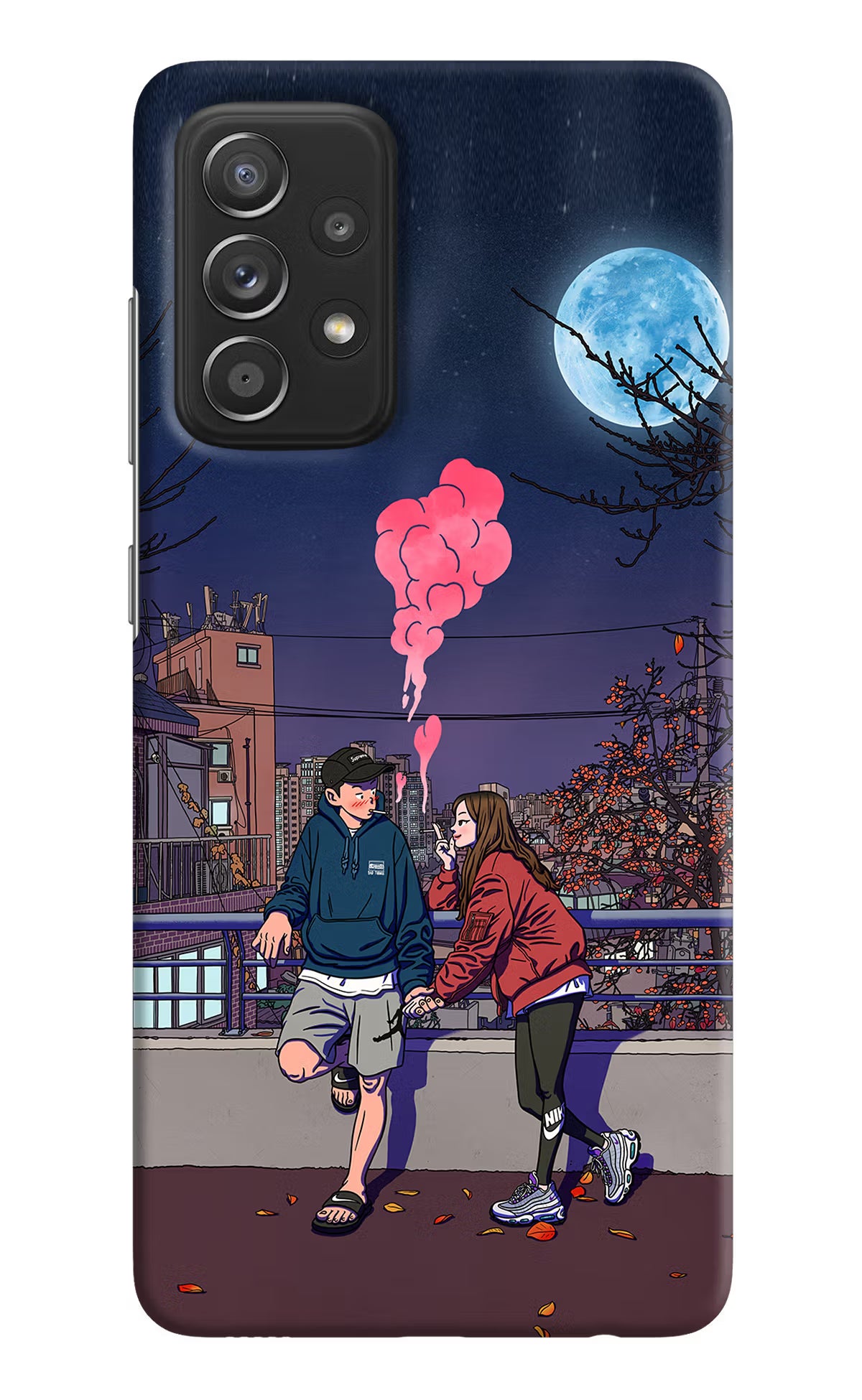 Chilling Couple Samsung A52/A52s 5G Hard Case Back Cover by Casekaro