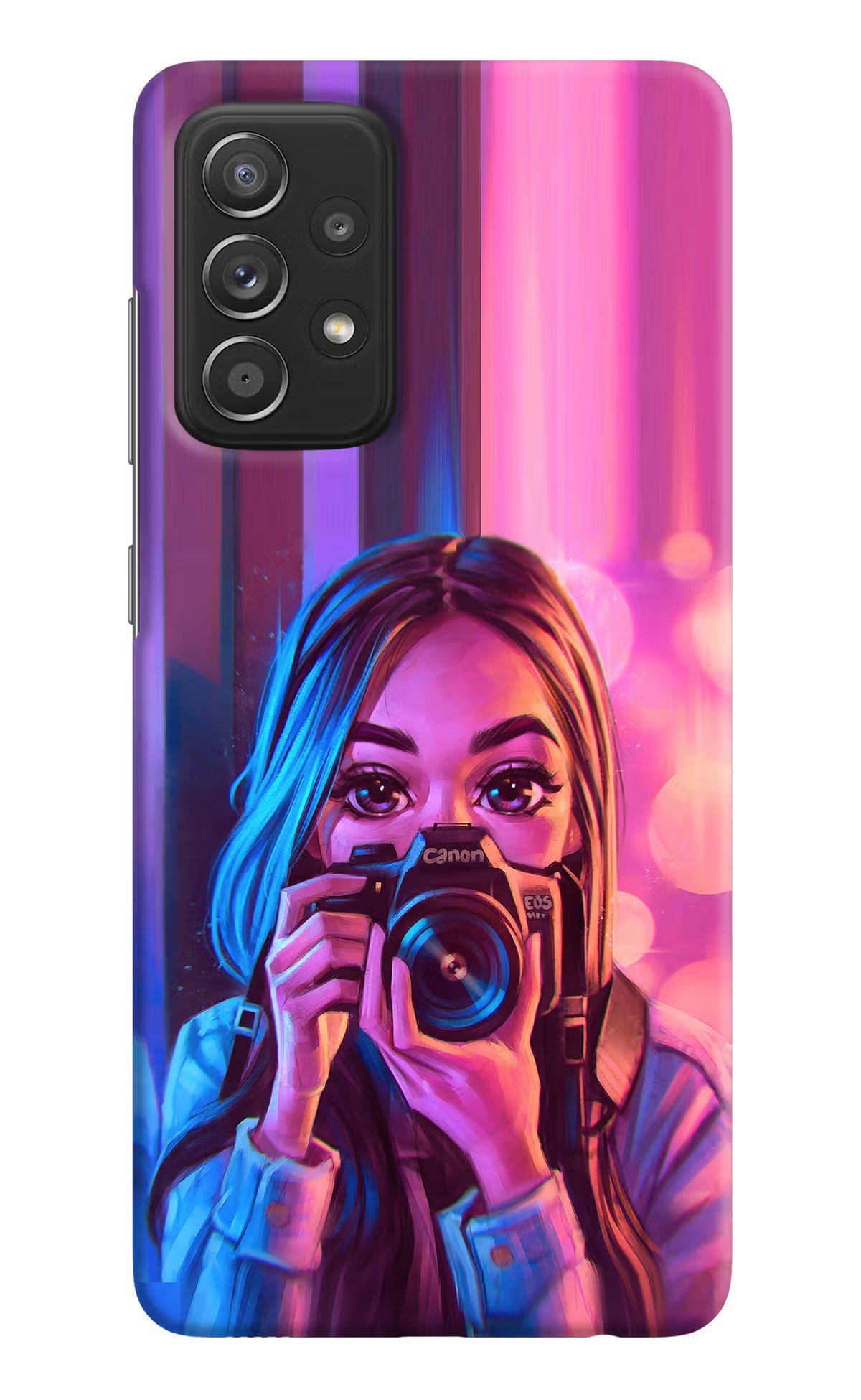 Girl Photographer Samsung A52/A52s 5G Hard Case Back Cover by Casekaro